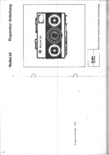 Rollei 35 T manual. Camera Instructions.